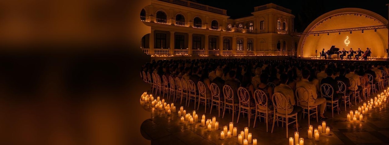 Açıq Havada Şam İşığı konserti - Hans Zimmer, Ludovico Einaudi & Joe Hisaishi. Film musiqiləri. Candlelight Baku