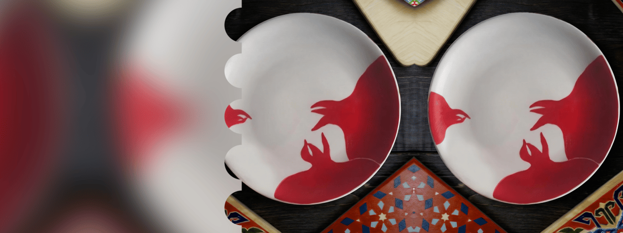 Decorative plate painting