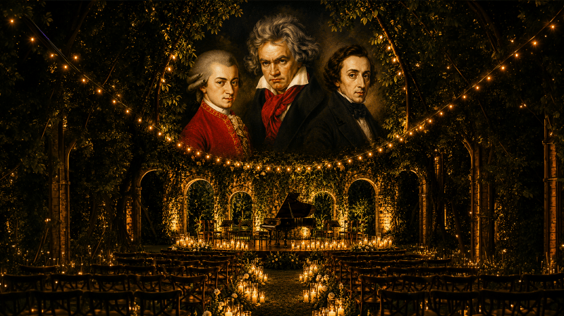 Şamların Əhatəsində Açıq Havada Motsart, Bethoven və Şopen Klassik Musiqi Axşamı