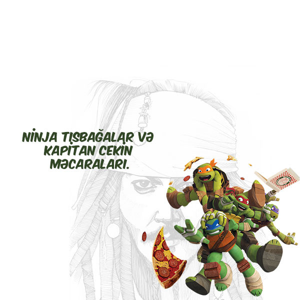Приключения капитана Джека и черепашек Ниндзя