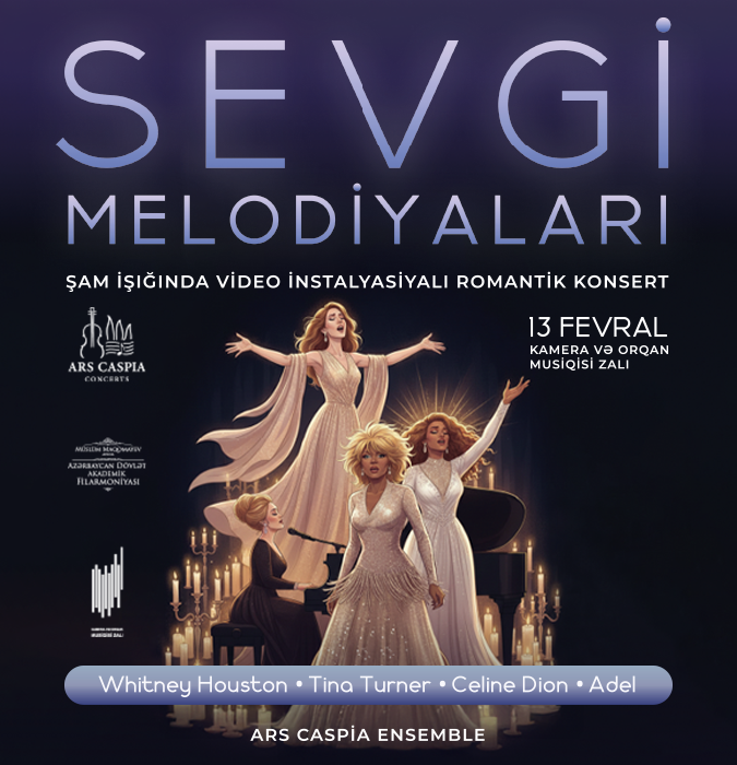 Legendary melodies of love: romantic сandlelight concert with video installations. Ars Caspia Ensemble