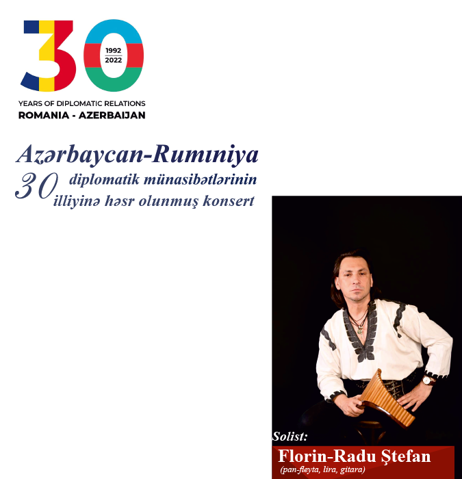Azərbaycan- Rumıniya diplomatik münasibətlərinin 30 illiyinə həsr olunmuş konsert