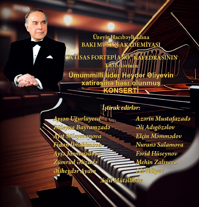 İxtisas fortepiano kafedrasının tələbələrinin konserti