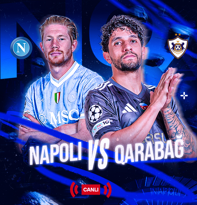 SSC Napoli - Qarabağ FK Çempionlar Liqası Futbol yayımı