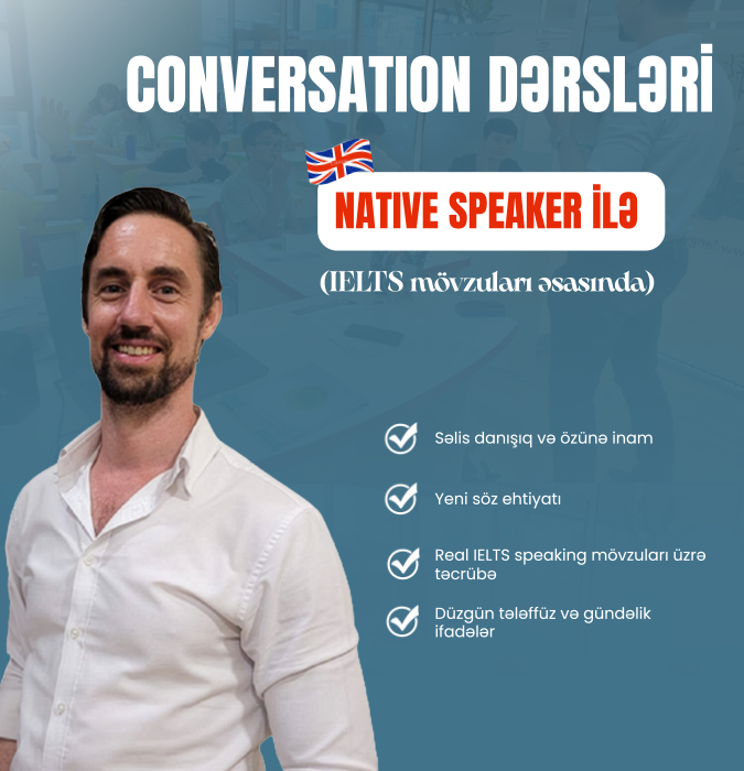 Dil daşıyıcısı ilə danışıq dərsləri (IELTS mövzuları üzrə)