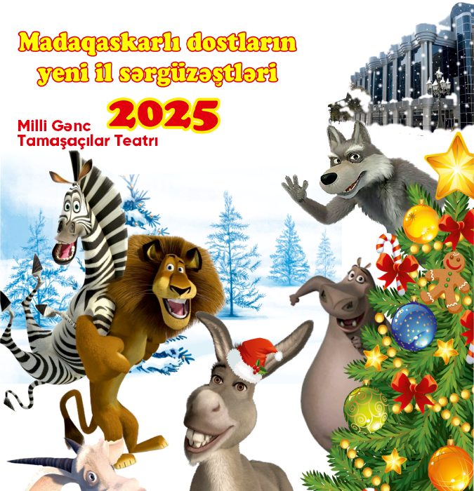 Madaqaskarlı dostların Yeni İl sərgüzəştləri