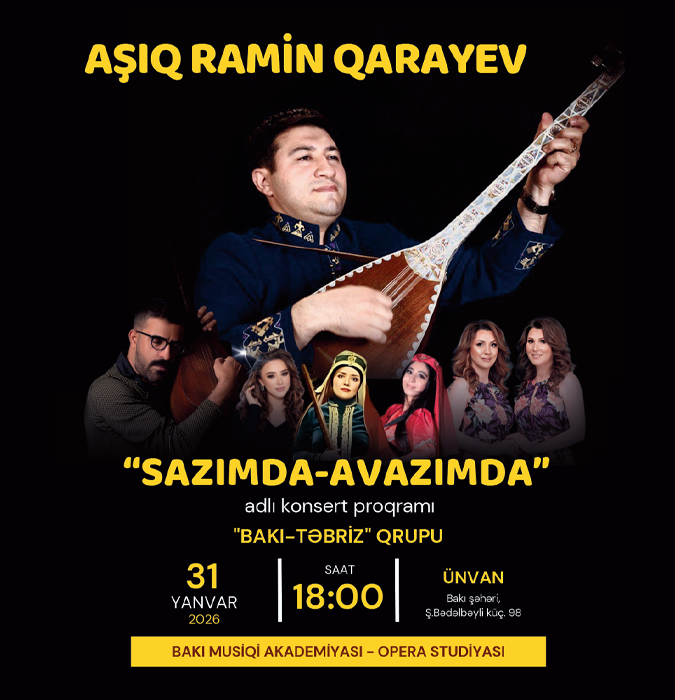 Aşıq Ramin Qarayevin "Sazımda - Avazımda" adlı solo konserti