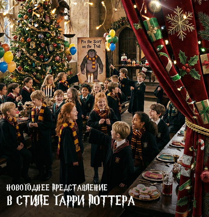 Новогоднее представление в стиле Гарри Поттера