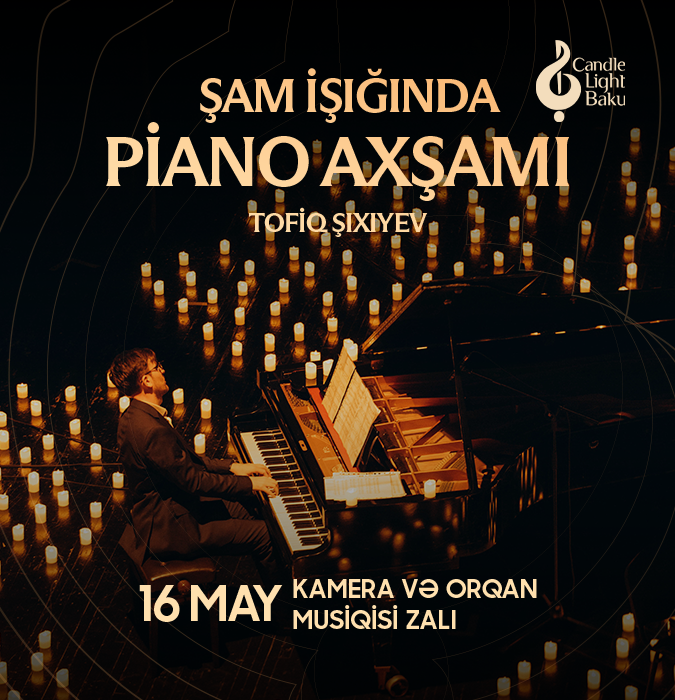 Piano evening. A concert by candlelight. Candlelight Baku
