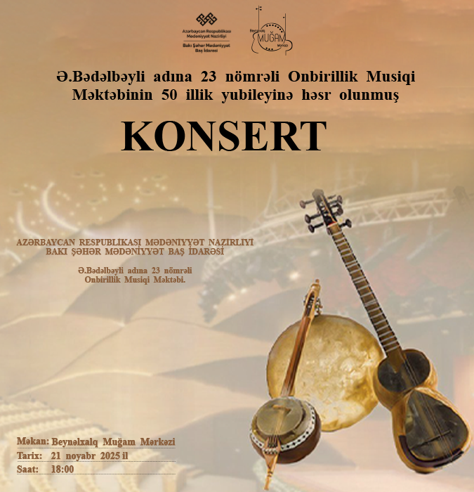 50th anniversary of the 11-year Music School No. 23 named after A. Badalbeyli