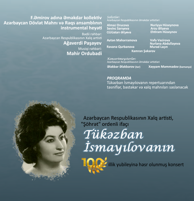 Tükəzban İsmayılova - 100