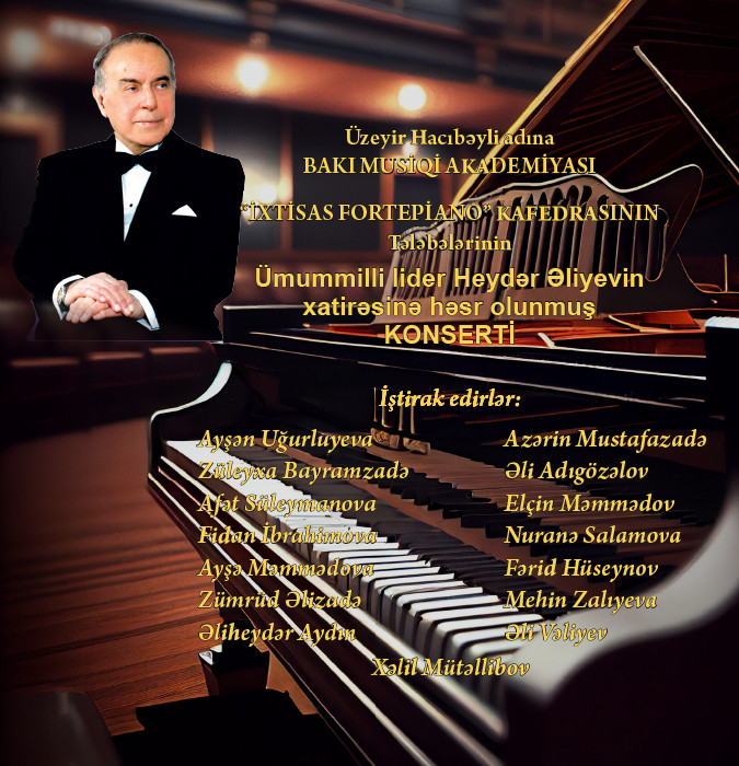 İxtisas fortepiano kafedrasının tələbələrinin konserti