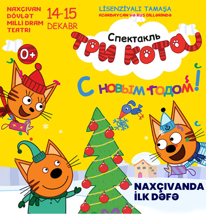 Naxçıvanda ilk dəfə - "Три кота: С Новым годом"