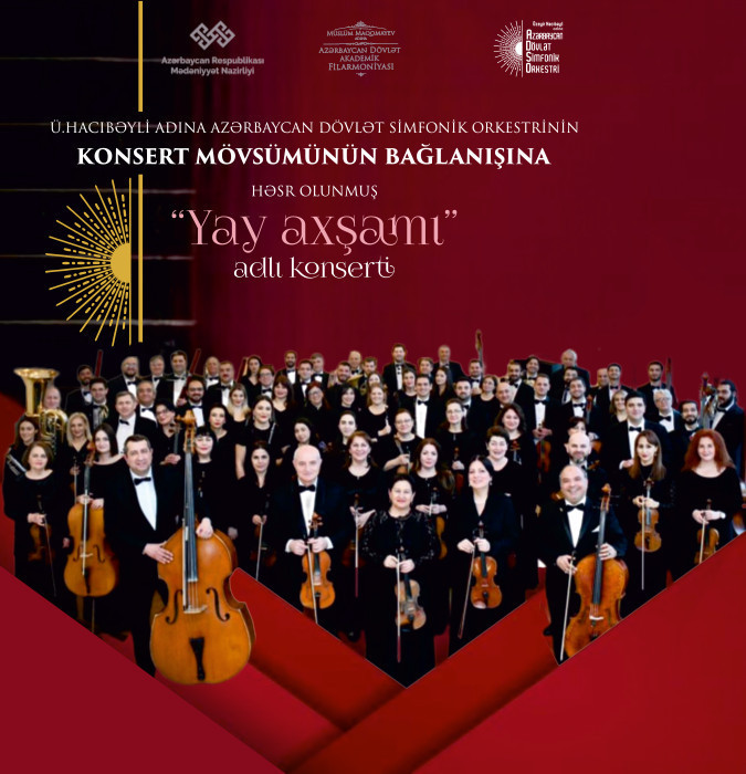 Konsert mövsümünün bağlanışına həsr olunmuş “Yay axşamı” adlı konsert ADSO