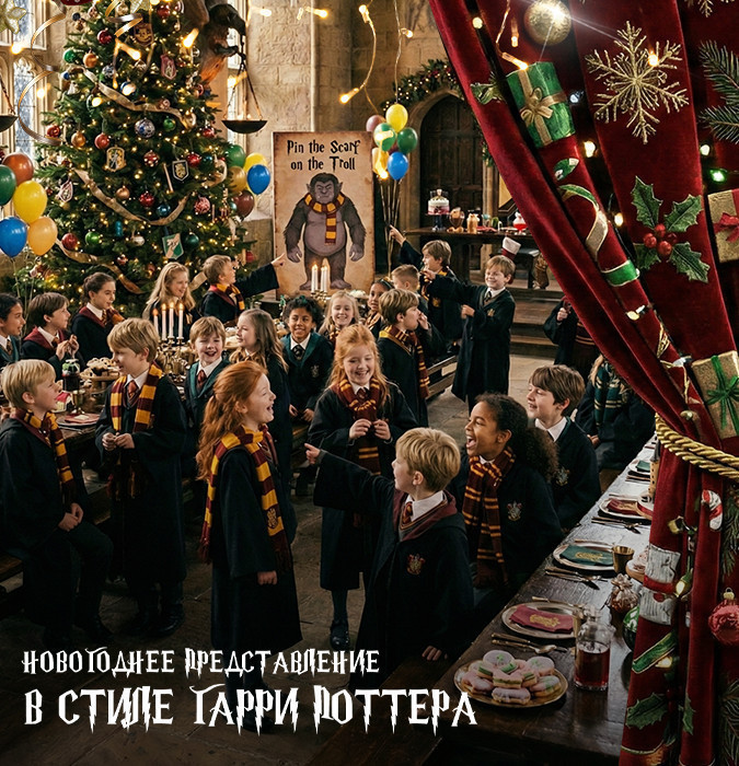 Новогоднее представление в стиле Гарри Поттера