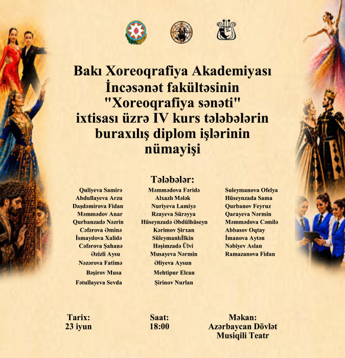 Bakı Xoreoqrafiya Akademiyası diplom nümayişi