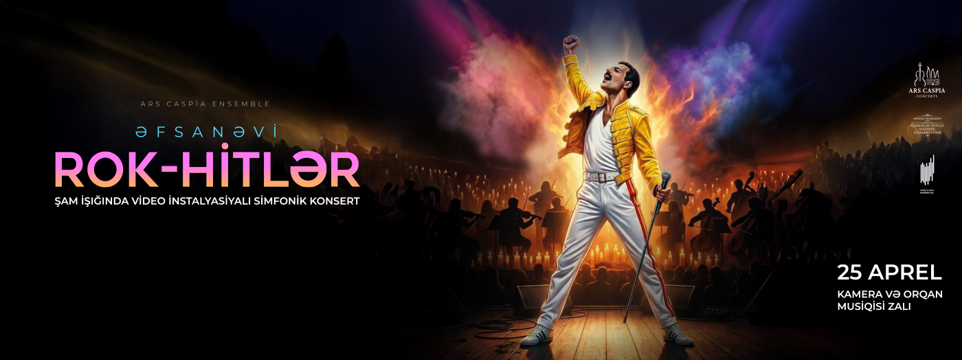 Legendary rock hits. Candlelight symphony concert with video installations. Ars Caspia Ensemble