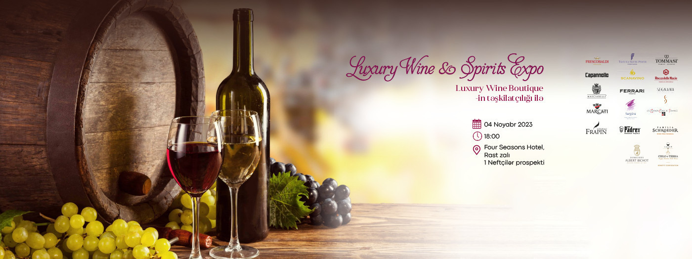 Dəbdəbəli şərab və içki sərgisi