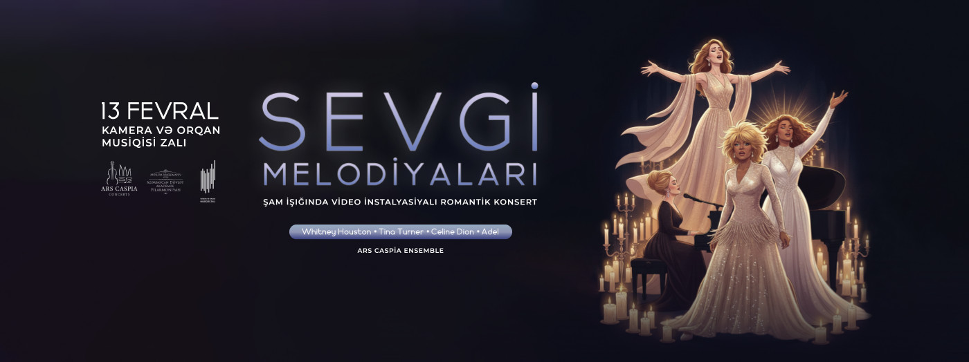 Legendary melodies of love: romantic сandlelight concert with video installations. Ars Caspia Ensemble