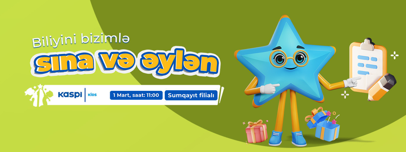 "Испытай свои знания с нами и весело проведи время" (Сумгаит)