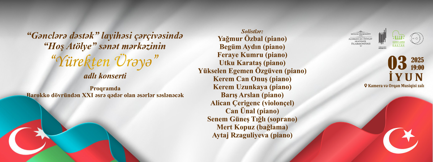 The concert titled "From Heart to Heart" by the art center "Hoş Atölye" within the framework of the "Support for Youth" project