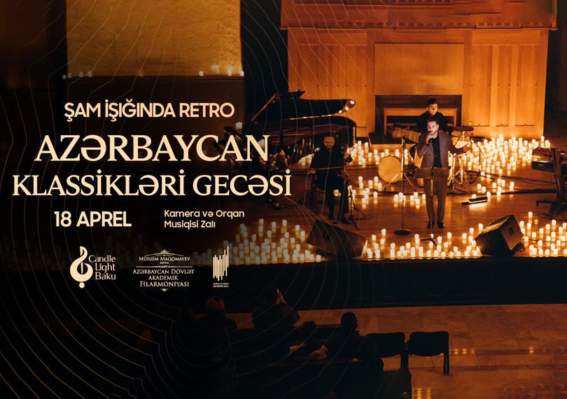 Retro axşamı. Şam işığında. Candlelight Baku