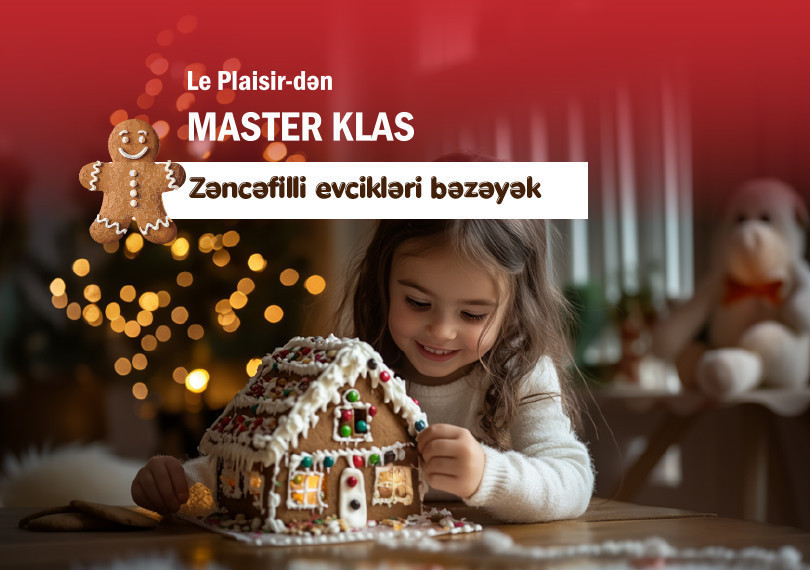 Zəncəfilli evcikləri və kurabiyələri bəzəyək!