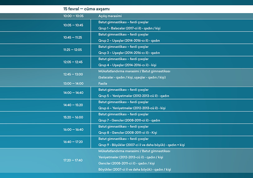 The 8th Open Azerbaijan Championship & Open Baku Championships  among Age Categories in Trampoline Gymnastics