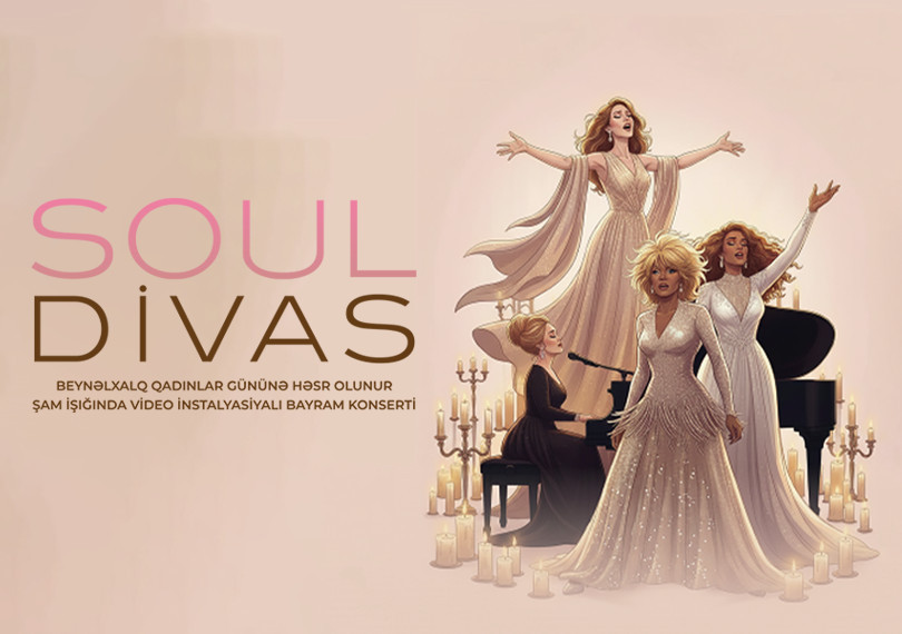 Legendary Soul Divas: Whitney Houston, Tina Turner, Celine Dion, Adele. Festive candlelight concert with video installations. Ars Caspia Ensemble