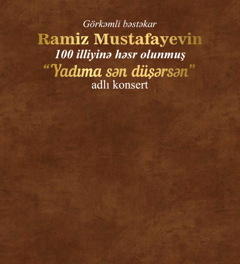 Ramiz Mustafayev - "Yadıma sən düşərsən"