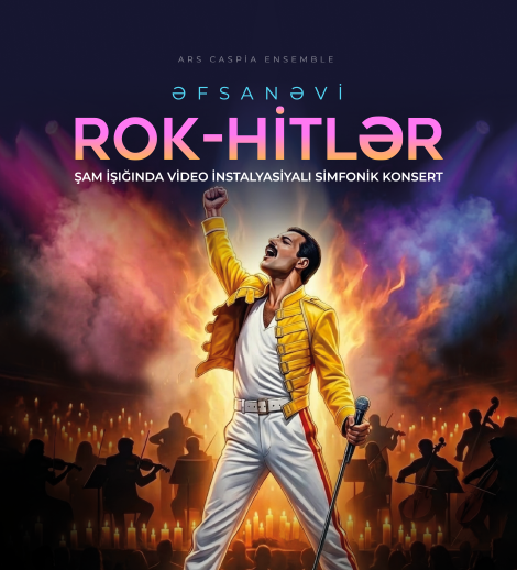 Legendary rock hits. Candlelight symphony concert with video installations. Ars Caspia Ensemble