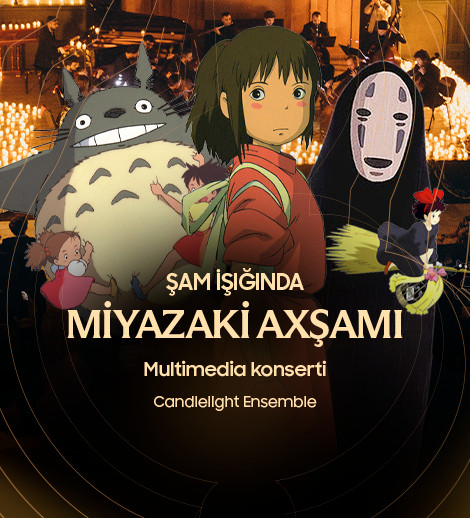 Miyazaki Evening. Candlelight Multimedia Concert. Candlelight Baku