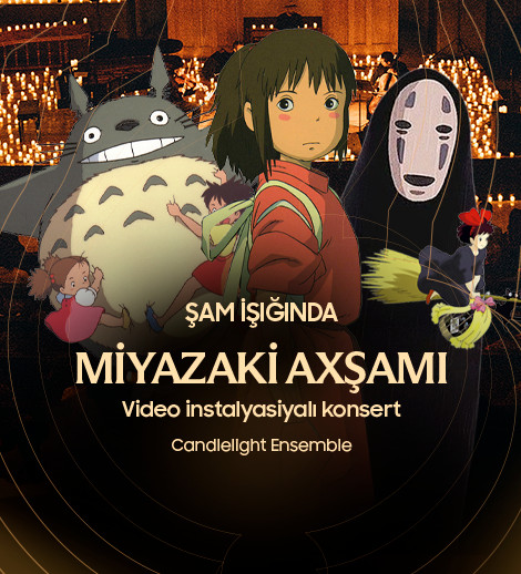 Miyazaki axşamı. Şam işığında multimedia konserti. Candlelight Baku