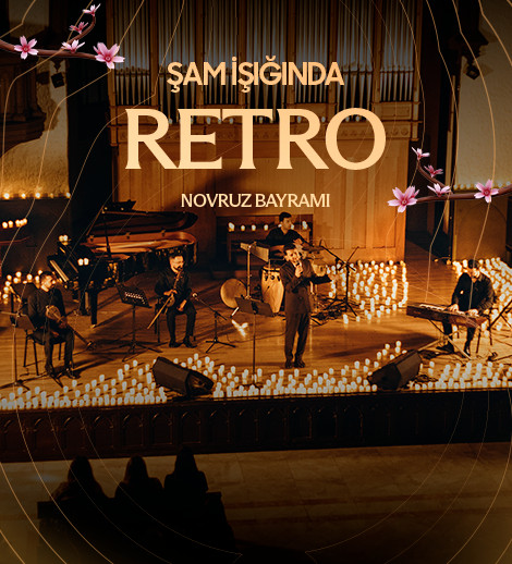 Retro axşamı. Şam işığında. Candlelight Baku