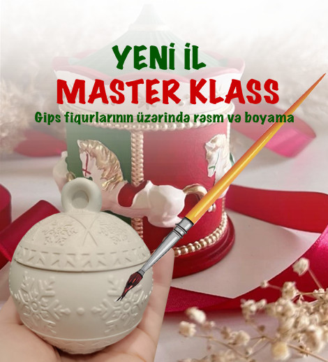 AYDANİ Qalereyasında böyüklər üçün Yeni il mövzusunda master-klass