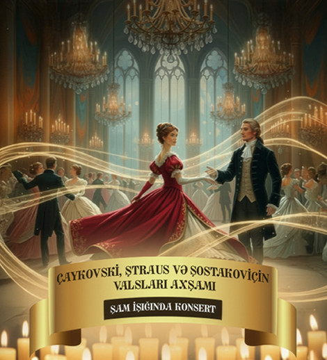 Evening of waltzes of Tchaikovsky, Strauss, and Shostakovich. Candlelight concert. Ars Caspia Ensemble