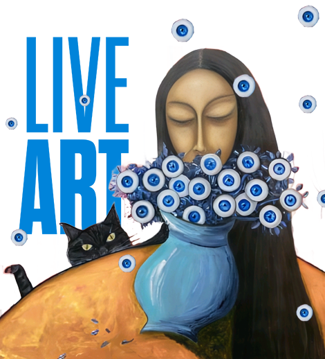 Живой перформанс художницы Гюнель Равиловой «Live Art»