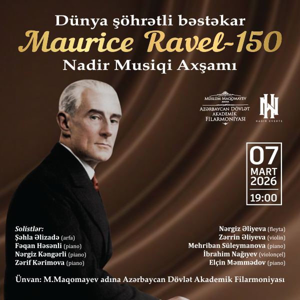 Maurice Ravel 150 - A rare evening of Classical Music
