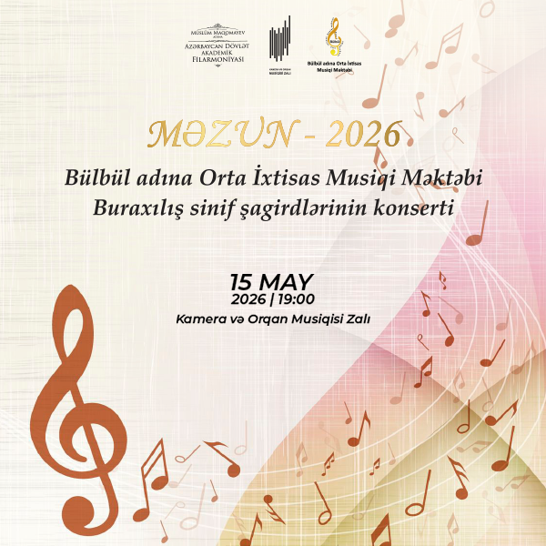 Concert of the graduating students of the Bülbül Specialized Secondary Music School