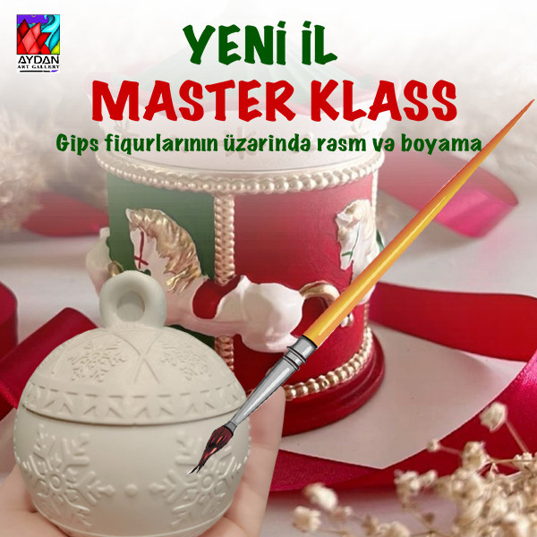 AYDANİ Qalereyasında böyüklər üçün Yeni il mövzusunda master-klass