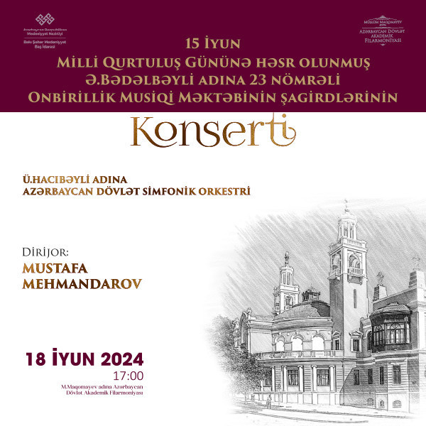 Ə.Bədəlbəyli adına 23 nömrəli Onbirillik Musiqi Məktəbinin şagirdlərinin konserti