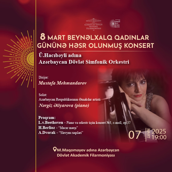 A concert dedicated to International Women's Day on March 8