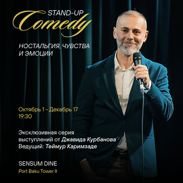 Exclusive Series of Stand-Up Evenings by Javid Kurbanov
