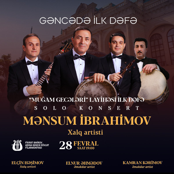 Gəncədə İlk Dəfə "Muğam Gecələri" Layihəsi