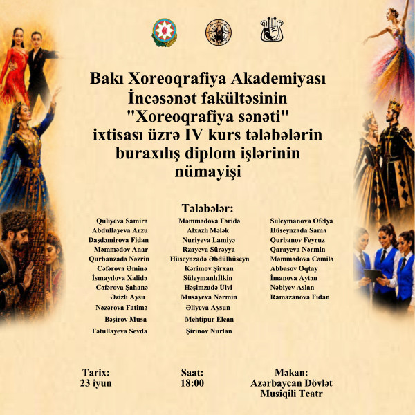 Bakı Xoreoqrafiya Akademiyası diplom nümayişi