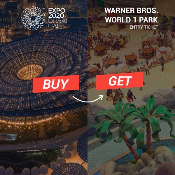 Expo 2020 Dubai - Warner Bros. World 1 Park Entry Ticket