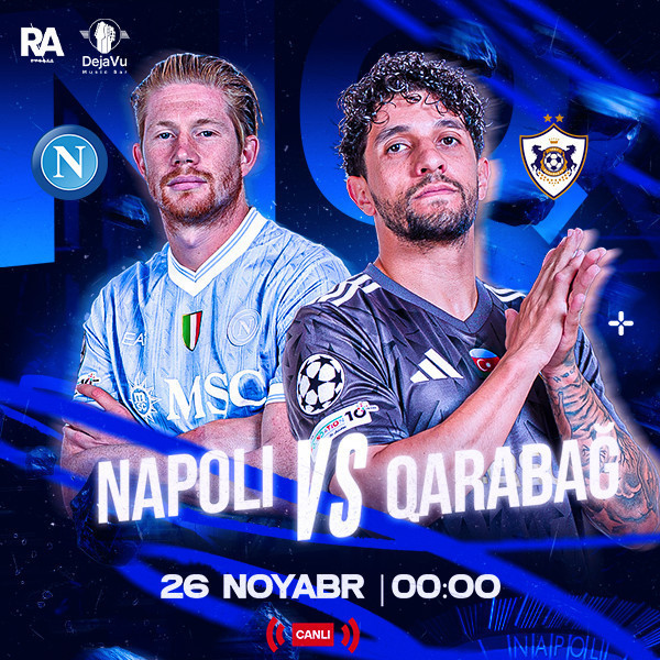 SSC Napoli - Qarabağ FK Çempionlar Liqası Futbol yayımı