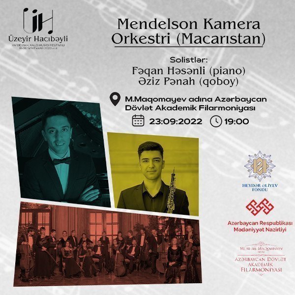 Ü.Hacıbəyli XIV BMF. Mendelson kamera orkestri. Solistlər:F.Həsənli, Ə.Pənah