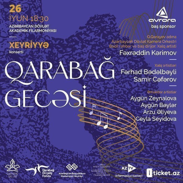 “Qarabağ gecəsi” xeyriyyə konserti