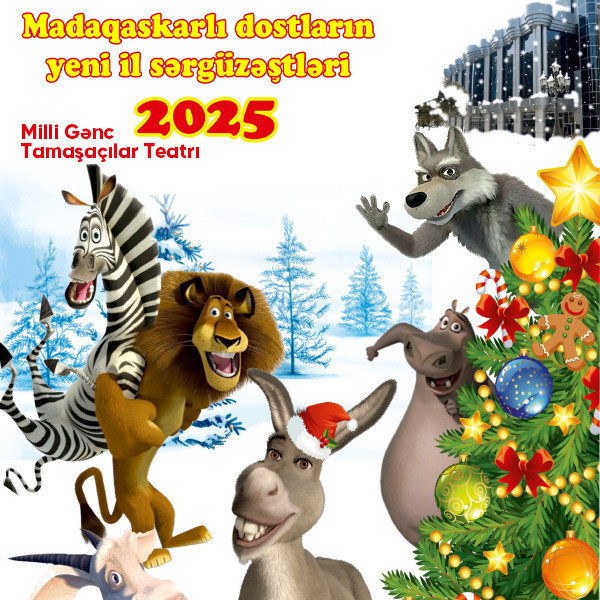 Madaqaskarlı dostların Yeni İl sərgüzəştləri